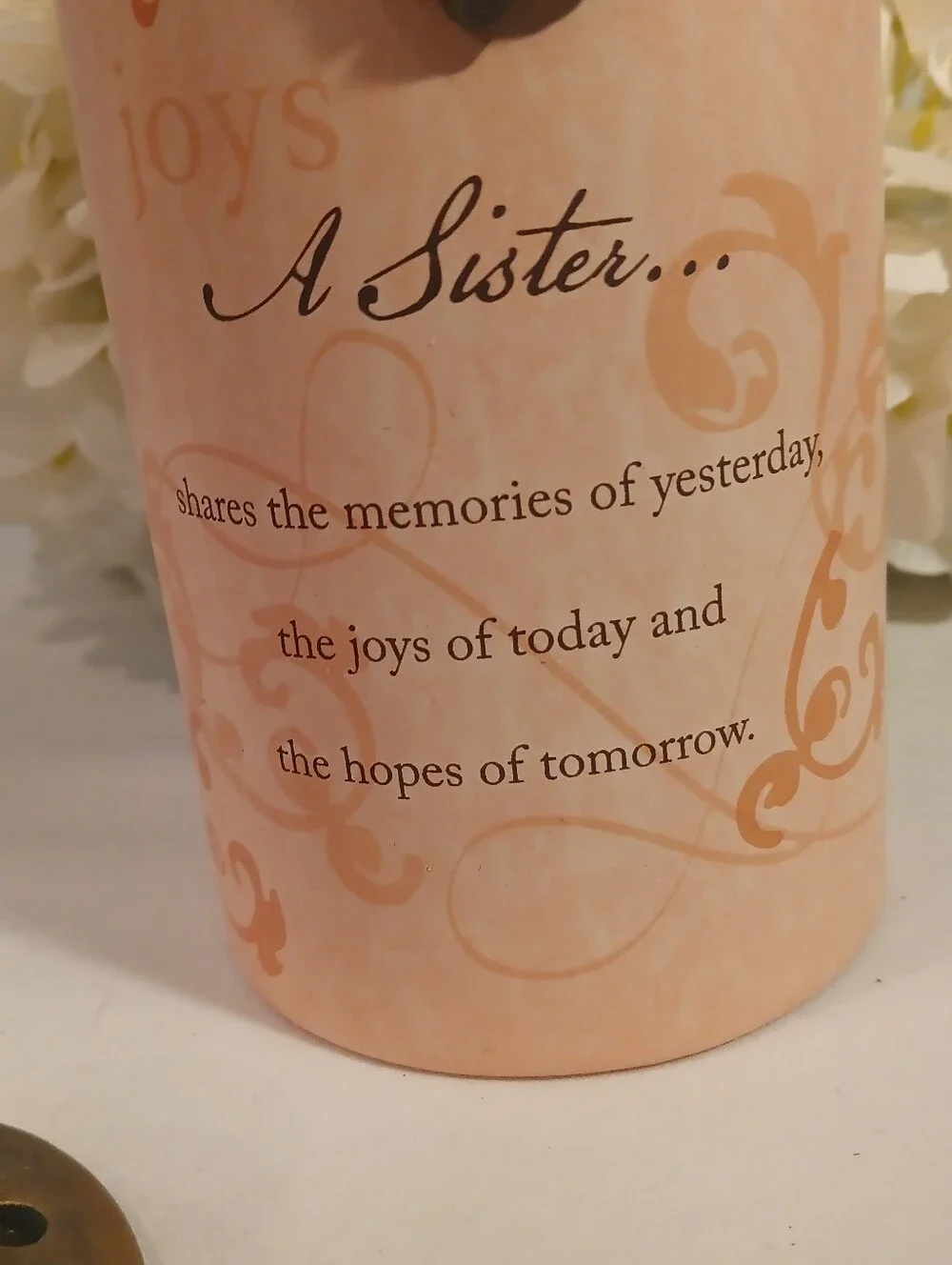 Ceramic Sisters Candle New Heart Warmers
